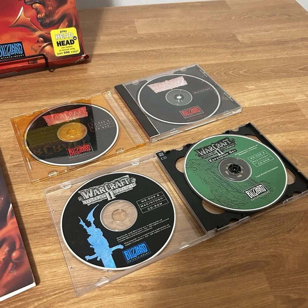 WarCraft 1 Orcs & Humans Big Box PC MS-DOS 1993 Variant Editors Choice Complete